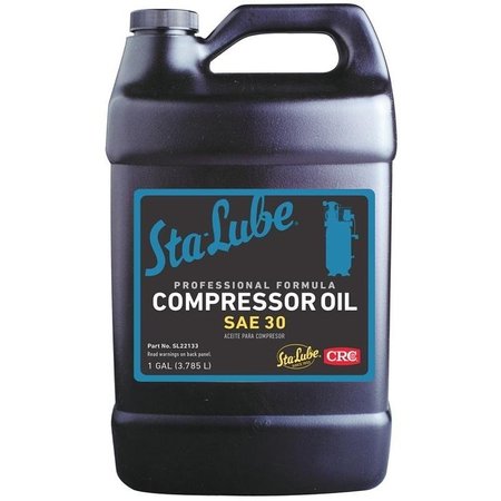Crc StaLube Compressor Oil, 30W, 1 gal Bottle SL22133